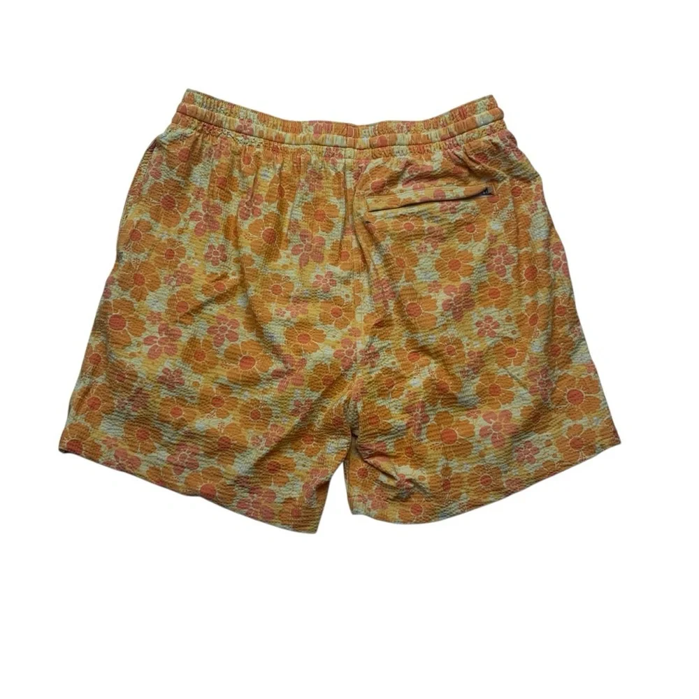 Blackbough size large swim shorts bathing suit retro floral Shorts